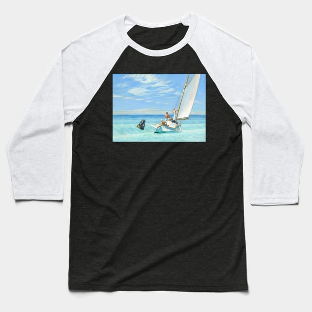 Ground Swell by Edward Hopper, 1939 Baseball T-Shirt by jutulen